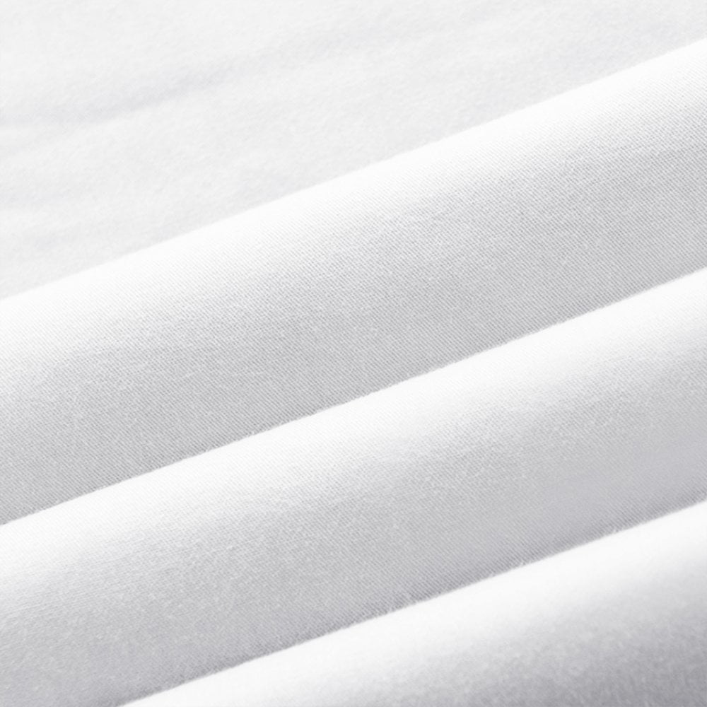 ANMINY Pillowcase Set of 2 Pillow Cases 300 Thread Count Soft Cotton Bed Pillow Covers Queen Size 20"x30" White