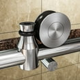 thumbnail image 6 of Sunny Shower 60 in.W x 79 in.H Frameless Sliding Shower Doors in Brushed Nickel Finish, 6 of 9