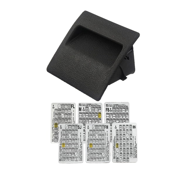 Caja de soporte de bandeja de almacenamiento de fusibles Colamx Premium negro
