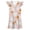X144 Pink, variant on Bysome Girls Dress Graphic Print Short Sleeve Crew Neck Dresses Halloween Comfortable Girls Dress Size 3-4 Years Black