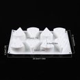 thumbnail image 2 of Coofit Cheese Shape Silicone Mold 8-Cavities Reusable Cake Baking Mold Chocolate Mold, 2 of 10