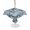 Black, variant on Outdoor Tablecloth with Umbrella Hole for Patio/Picnic/Party/Camping, Blue White Starfish Waterproof Table Cloth Square Cover Washable, Coastal Ocean Summer Sea Nautical (60"x 60")