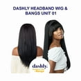 thumbnail image 4 of Ebo Dashly Synthetic Headband Wig With Bang Hb Unit 1 Straight 24” ( 2 Dark Brown ), 4 of 5