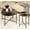 Walnut Brown, variant on Cylindrical Shape, Metal Legs - Provide Sturdy Support and Unique Look