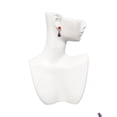 thumbnail image 4 of Delight Jewelry Resin Purple Dragon Darling Red Crystal Clip on Earrings, 4 of 5