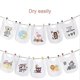 thumbnail image 4 of Ealirie Baby bibs for painting Perfect for design and painting 24 pieces (12 pieces bibs + 12 textile pens pink), 4 of 5
