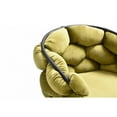 thumbnail image 4 of Limari Home Debra 18" Modern Velour Fabric and Metal Dining Chair in Green, 4 of 4