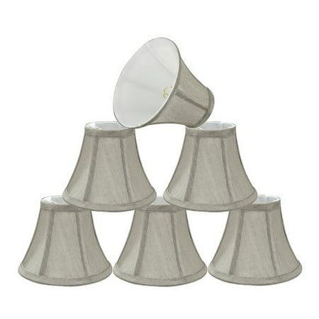 Floral Candelabra Shade Sets - Aspen Creative Corporation 6'' Silk Bell Candelabra Shade (Set of 6)