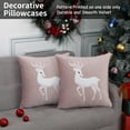 thumbnail image 6 of 2 Pcs Christmas Throw Pillow Cases, Modern Soft Velvet Square Throw Pillow Covers, 6 of 8