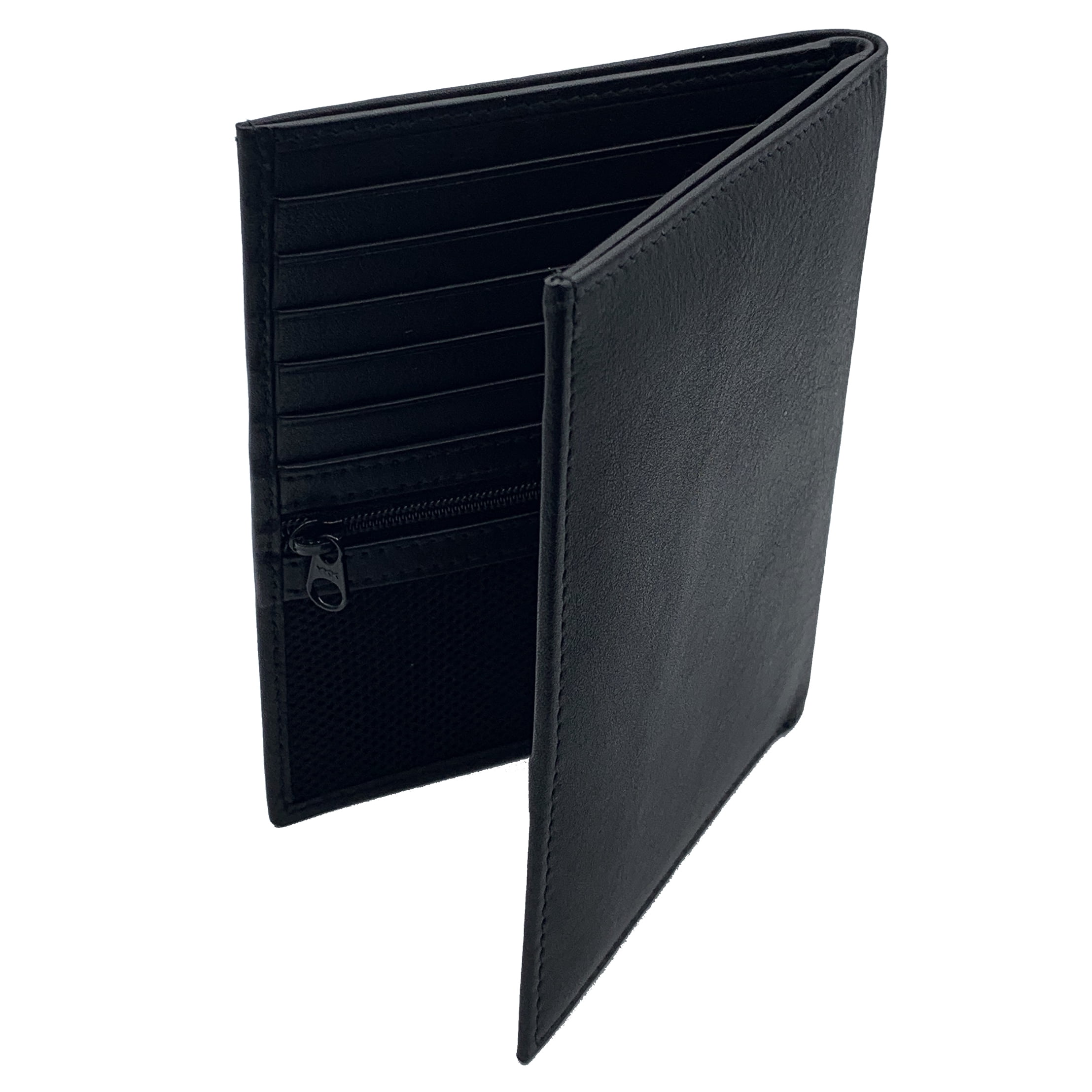 Dark Purple RFID Blocking Genuine Leather Travel Passport Wallet