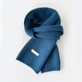 thumbnail image 2 of Winter Scarf Cold Weather Thick Warm Knit Wraps Long Scarf For Women Fall Winter Shawl Wrap Keeping Warm Warm Scarf For Women Dark Blue2 One Size, 2 of 3