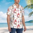 thumbnail image 3 of Balery Gnome With Love Letter Camisas hawaianas de manga corta para hombre, camisas playeras de corte holgado, camisas de vacaciones con botones,X-Large, 3 of 7