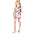 thumbnail image 2 of Vince Camuto Printed Chiffon Bow Neck Float Cornflower 2, 2 of 2