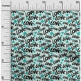 thumbnail image 2 of oneOone Cotton Jersey Arctic Blue Fabric Valentine Love Heart Dress Material Fabric Print Fabric By The Yard 58 Inch Wide, 2 of 4
