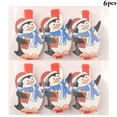 thumbnail image 2 of Coofit Christmas Picture Clips Decorative 6PCS Wood Photo Clips Wooden Clothespins, 2 of 8