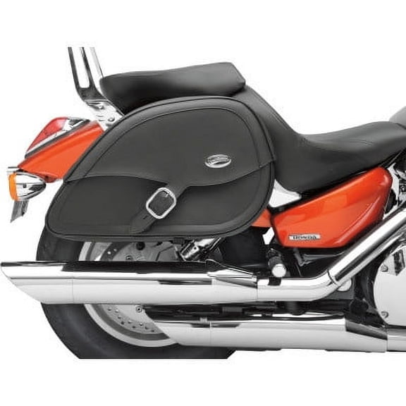 Drifter Teardrop Saddlebag with Shock Cutaway