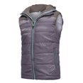 thumbnail image 4 of Men's Plus Size Outdoor Winter Vest Outerwear Hooded Padded Puffer Sleeveless Vest Gray 4XL, 4 of 7