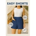 thumbnail image 2 of OHHSHEEN Women's Comfy Casual Lightweight Shorts - High-Waist Lounge Shorts with Pockets, Soft Summer Shorts with Elastic Waist, 2 of 5