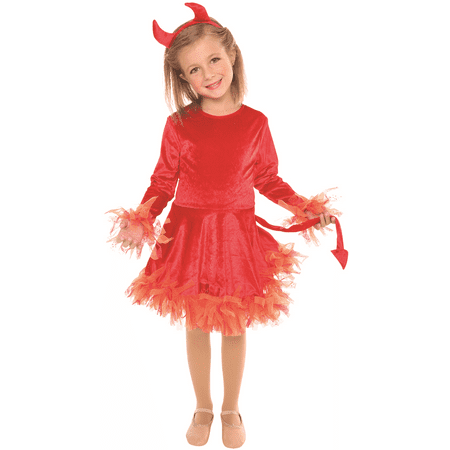 Devil Girl's Halloween Costume Size Small 4-6