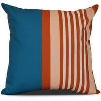 Simply Daisy, Beach Shack, Stripe Print Outdoor Pillow
