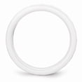 thumbnail image 2 of White Ceramic Ring Band Wedding Standard Faceted 4mm Polished, 2 of 6