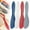 White,Red,Grey,Blue, variant on 4Pcs Plastic Butter Knife Spreader, Multi Purpose Butter Knife Spreader Versatile Kitchen Frosting Knives Sets Spreaders for Cheese Cream Icing, 6.97 X 1.38 Inch,4 Color (White,Red,Grey,Blue)