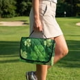 thumbnail image 2 of SEANATIVE Universal Golf Cart Seat Covers Towel Blanket, Portable Club Car Accessories with 4 Pockets, Compatible with 2-Person Golf Carts, St. Patrick's Day Decor, Green Shamrock Clover Leaf, 2 of 7