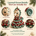 thumbnail image 5 of DIY Layered Ocean Christmas Yarn Art Kit Collection, Lovely Seahorse Crochet Ornament, Beginner‑Friendly Craft Set for Christmas Home Decor & Handmade Holiday Gifts, 5 of 6
