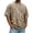 Khaki, variant on Men's Corduroy Crewneck T Shirt, Short Sleeve Loose Fit Tee, Casual Summer Athletic Top