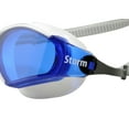 thumbnail image 3 of Storm Bluefin Fitness Swim Goggle - White w/Blue Lenses, 3 of 4
