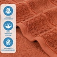 thumbnail image 5 of Superior Zero Twist Cotton Waffle Border 3-Piece Towel Set, Rust, 5 of 13