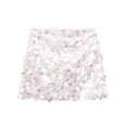 thumbnail image 4 of GZWYHT Jupes pour Femmes, Mini Jupe à Sequins Taille Haute Ajustée Décontractée Jupe Courte à Sequins, Jupes d'Été, Robe Rose Vif, Jupes Taille Haute S, 4 of 4