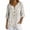 #111-Multicolor, variant on Warop Women's 3/4 Sleeve Tops Fashionable Printed V-Neck Blouse Loose Fit Pullover T Shirts with Decorative Buttons