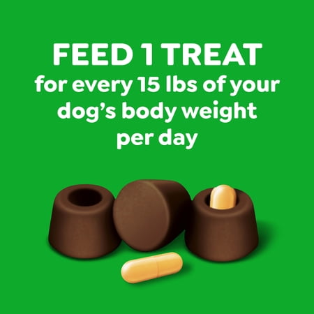 GREENIES PILL POCKETS FOR DOGS HICKORY SMOKE LARGE, CAPSULE SIZE SOFT DOG TREATS, 15.8 OZ (60 PK)