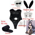 thumbnail image 1 of Sakurajima Mai Bunny Girl Cosplay Costume Halloween Adult Woman Senior Sister Cosplay Wig Shoes Clothes Size M/XL yaoshenbao LED, 1 of 2