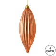thumbnail image 2 of Vickerman M183258S 8 in. Rose Gold Shiny Line Finial Ornament  4 per Bag, 2 of 3