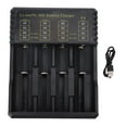 thumbnail image 2 of Cargador de batería USB ANGGREK de 4 ranuras Tipo C Para 26650 18500 18490 18350, 2 of 7