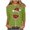 Army Green, variant on Fiaer Christmas Women T Shirts Shine Glass Trendy Tshirts Xmas 3/4 Sleeve Crew Neck Oversized Leisure Comfort Tops Yellow XL