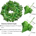 thumbnail image 3 of XiHAMA 84Ft 12 Pack Artificial Ivy Leaf Plants Vine with 80 LED String Light,Green Vines Garland, Hanging for Home Kitchen Office Wedding Wall Décor, 3 of 15