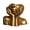 Golden, variant on Human Form Desk Organizer for Makeup Brushes and Pens, Resting Face Matte Resin Figurine Pot Fits Most Vanity Tables and Office Desks White Abstract Sculpture for Artistic Storage