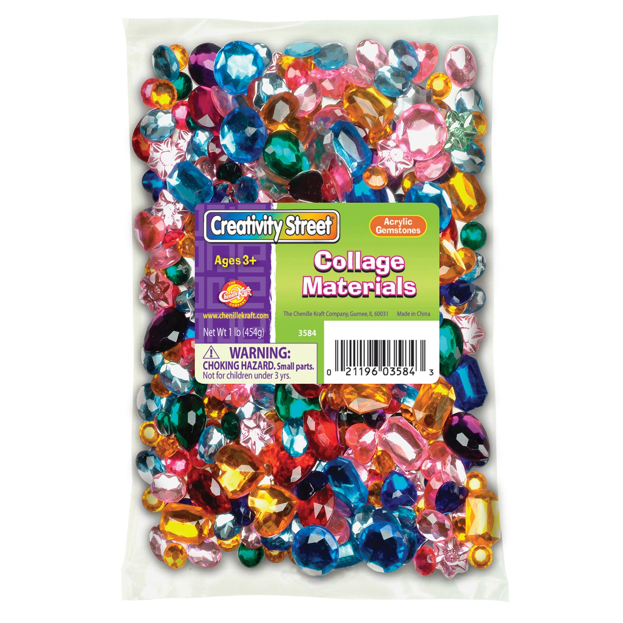 Acrylic Gemstones, 1 lb.