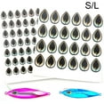 2D Holographic Laser Flat Fishing Lure Eyes Tape Flat Fishing Lure Eyes