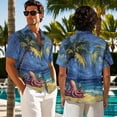 thumbnail image 7 of Psesaysky Octopus Palm Print Midi Dress for Women,Summer Aloha Shirts for Men Husband and Wife Matching Clothes Couple Hawaiian Luau Outfits Sets Tunic Dress or Shirt,Starry Sky Print, 7 of 7