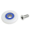 thumbnail image 2 of MYG pour Rouleaux de Porte de Douche de Rechange Diamètre de Roue 26 mm Coureurs Réglables Roues en Nylon Vis en Acier Inoxydable pour Enceintes Cabines Lot de 4, 2 of 8