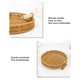 thumbnail image 4 of Woven Serving Tray, Decorative, Multipurpose, Round Serving Basket, with Dual Handles, for Fruit, Bread, for Living Room, 3pcs, 4 of 9