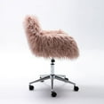 thumbnail image 2 of Boulevard F Faux-Fur Chrome Base Adjustable Office Chair, 2 of 7
