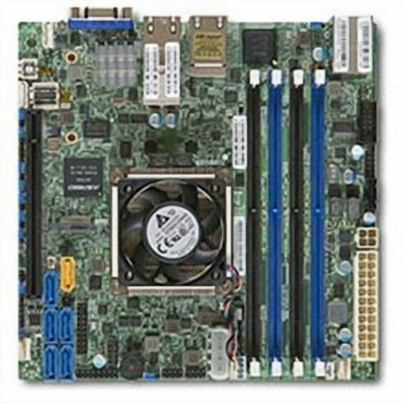 Supermicro X10SDV-4C -TLN4F Intel Xeon D-1518 DDR4 SATA3 and USB3.0 V and 4GbE Mini-ITX Motherboard and CPU Combo