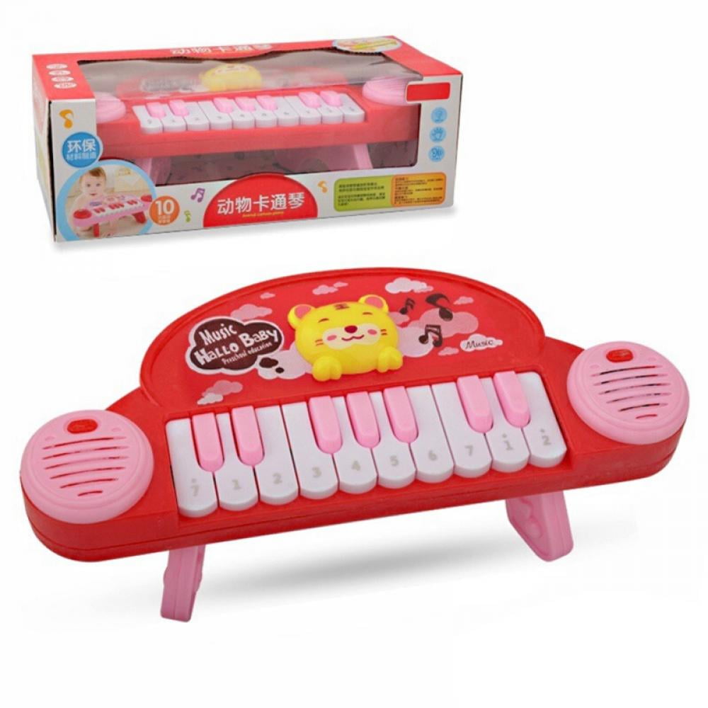 Baby Musical Elephant Toys Toddlers Music Learning Toy Piano Keyboard with Lights and Sound a Early Education Toy Gift for 6 Months Up Newborn Boys Girls 