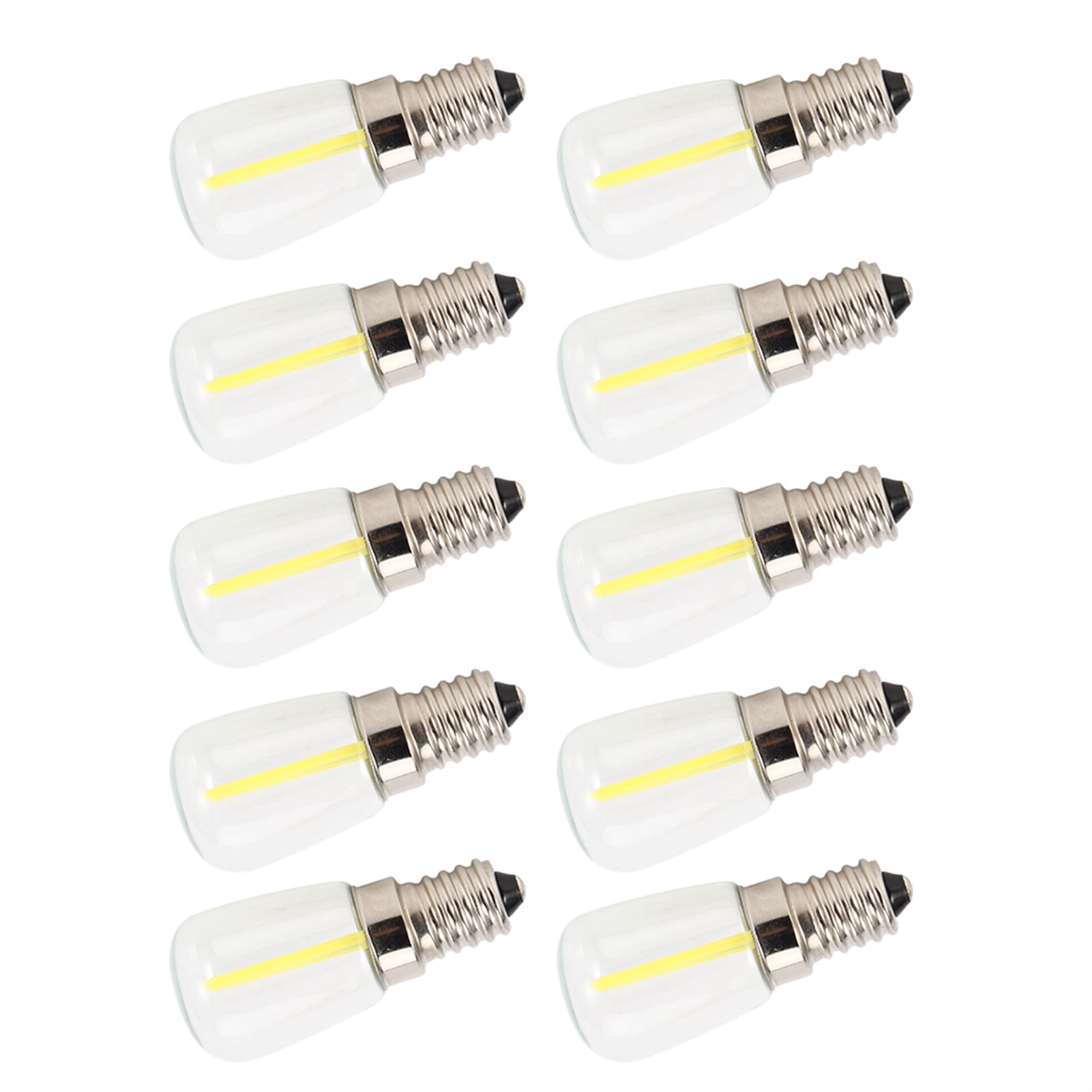 Fyydes 10PCS Mini Dimmable E14 LED Light Bulb 1.5W AC 110V for Chandelier Wall Lamp Home Lighting