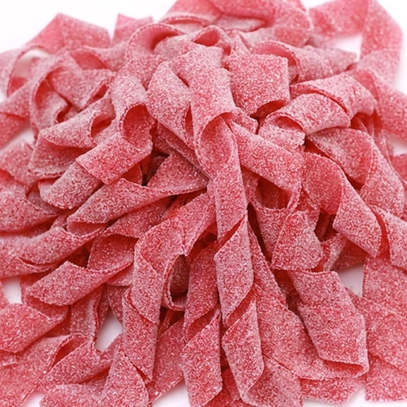 Sour Strawberry Strips 80% Less Sugar, Soft & Chewy, Joyride, 3.5oz, Pack of 1